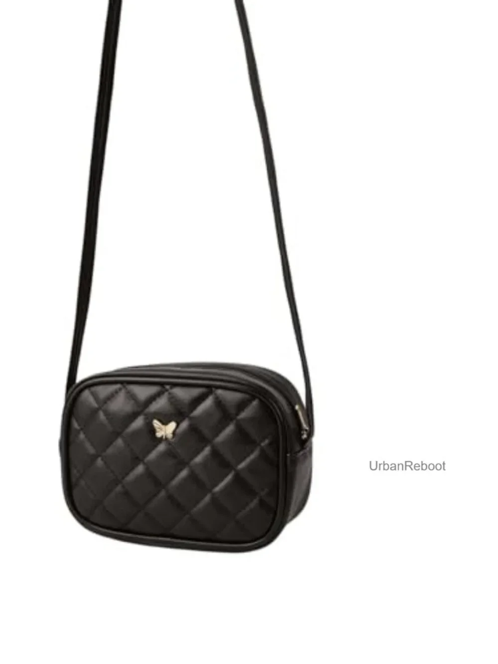 PU Leather Mini Crossbody Bag Zipper Shoulder Purse